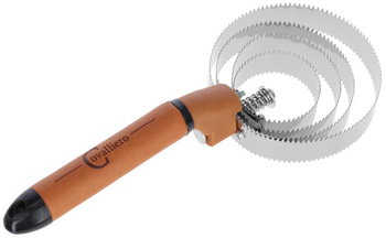 Zgrzebło spiralne Deluxe, brązowy/czarny, 26,5 cm, Covalliero