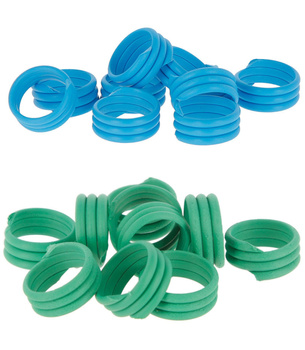Opaska spiralna dla drobiu, 12 mm, różne kolory, 100 szt., Kerbl