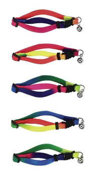 Obroża z bezpiecznym zapięciem dla kota Rainbow, 10 mm, Kerbl