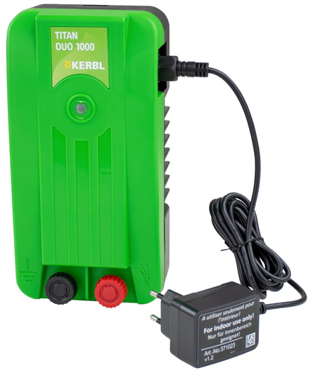 Elektryzator uniwersalny TITAN DUO 1000 dla koni, bydła i małych zwierząt, 1,0 J, Kerbl
