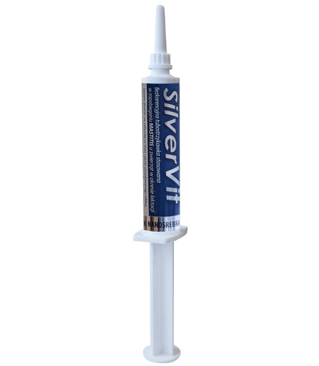 Preparat przeciw mastitis z nanosrebrem Vittra Tubostrzykawka SilverVit 10 ml