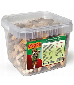 Ciasteczka dla psów Favorit bone biscuits for dog 1kg
