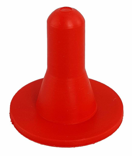 Smoczek gumowy, czerwony do butelki dla jagniąt, 500 ml