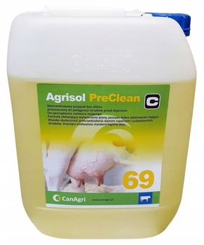 Płyn do mycia wymion Agrisol PreClean 69, 10 kg, Can Agri