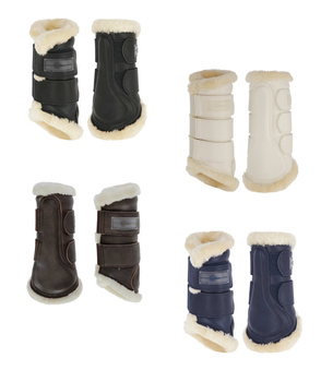 Ochraniacze dla konia Pelisa, ze sztucznym futrem, różne kolory, różne rozmiary (od Pony do XFull), Covalliero