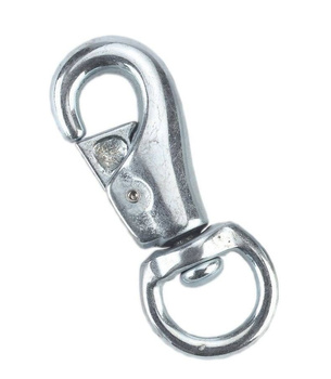 Karabińczyk z krętlikiem, ocynkowany, Kerbl