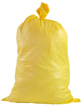 Worek polipropylenowy 50x85 cm, żółty, 25 kg