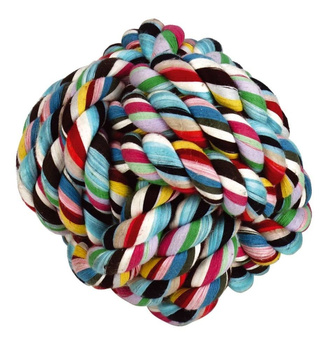 Zabawka dla psa, piłka bawełniana, pleciona, 15 cm, Kerbl