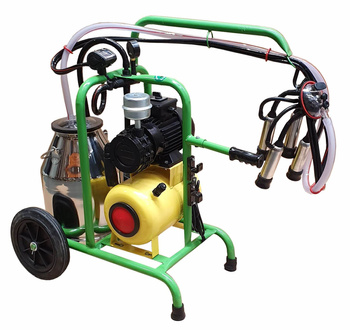 Mobilna dojarka dla krów, pojedyncza, 0,55 kW, 200 l/min, Canagri