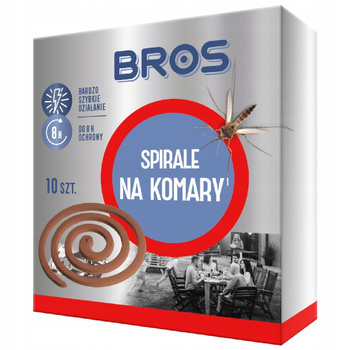 Spirala przeciwko komarom, muchom, osom BROS – 10 szt.