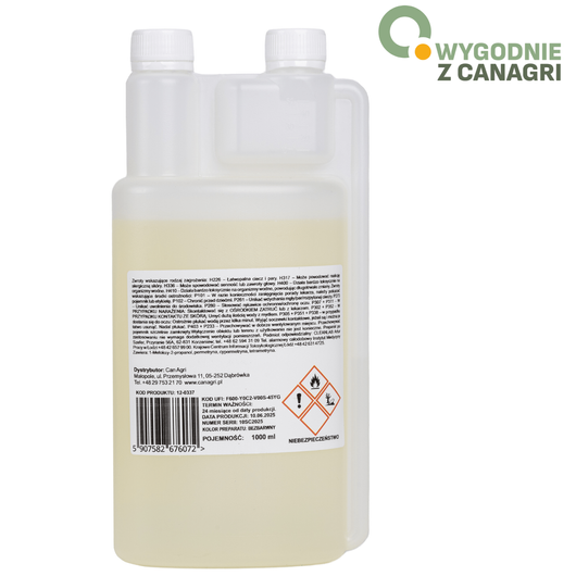 Preparat na owady latające i biegające ASEKOR FLY, bezbarwny, 600 ml, Canagri