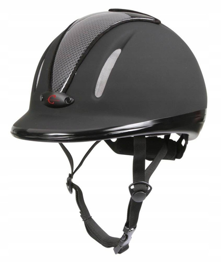 Kask jeździecki Carbonic, antracyt, 53-57 cm, Covalliero