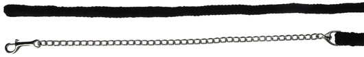 Uwiąz bawełniany z łańcuchem, czarny, 200 cm, Covalliero