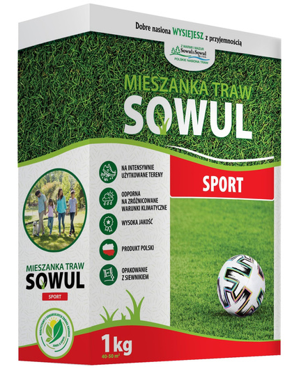 Mieszanka traw Sport, Waga produktu: 1 kg/5 kg, Sowul & Sowul