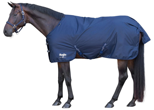 Derka przeciwdeszczowa dla konia RugBe, 50 g, granatowy, różne rozmiary (105 - 165 cm), Covalliero