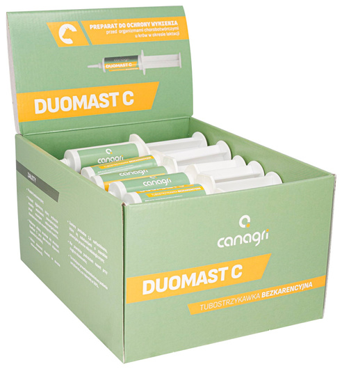Preparat do ochrony wymienia w okresie laktacji DuoMast C, Canagri