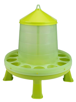 Karmidło dla drobiu, z nóżkami, 14,4 l, 12 kg, pistacjowy/zielony