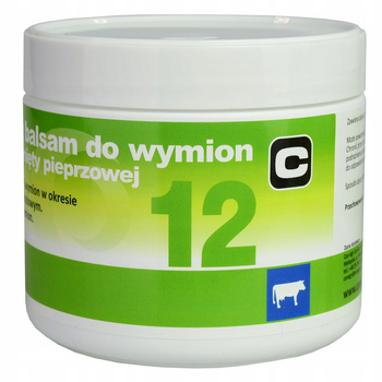 Balsam do wymion z olejkiem z mięty pieprzowej ”12”, 500 ml, Canagri