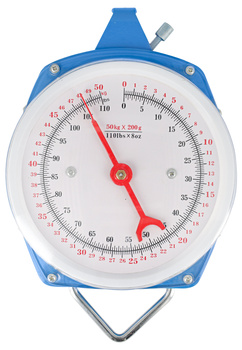 Waga zegarowa do paszy, max 50 kg, niebieska, Kerbl