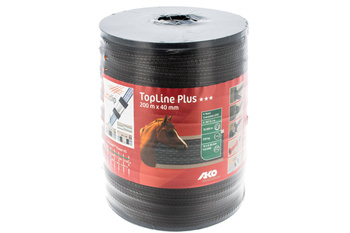 Taśma ogrodzeniowa TOP LINE PLUS Tricond, 200 m x 40 mm, brązowa, AKO