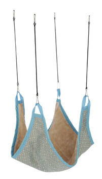 Hamak dla gryzoni, 45 x 45 cm, niebiesko- beżowy, Kerbl