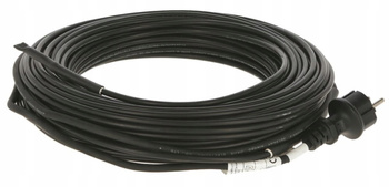 Przewód grzewczy do rynien i rur, z termostatem, 500 W, 25 m, Kerbl