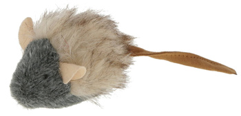 Zabawka dla kota, piszcząca myszka z pluszu, 15 cm, Kerbl