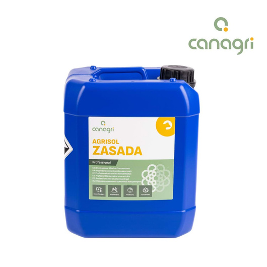 Zasadowy preparat myjąco - dezynfekujący Agrisol Zasada, 10 kg, Canagri