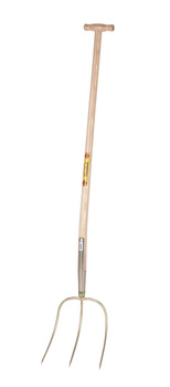 Widły z trzonkiem z drewna jesionowego, 110 cm, 3 zęby, 28x25 cm, Kerbl