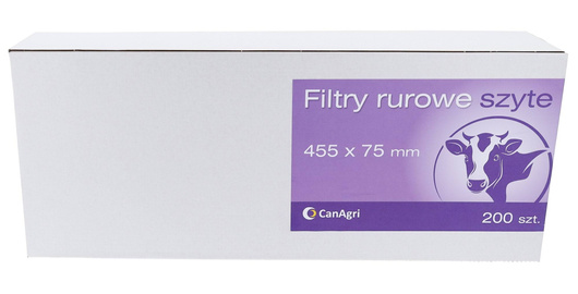 Filtr rurowy do mleka, 455 x 75 mm, 200 szt., Canagri