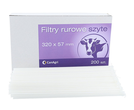 Filtr rurowy do mleka, 320 x 57 mm, 200 szt., Canagri