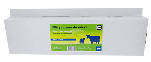 Filtr rurowy do mleka, 620 x 76 mm, 150 szt., Can Agri