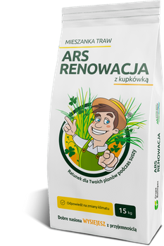 Mieszanka traw ARS Renowacja z kupkówką, 15 kg, Sowul & Sowul