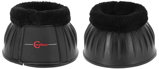 Kaloszki dla konia Teddy Fleece, gumowe, czarny, różne rozmiary (od Pony do XX-Full), Covalliero
