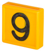 Numer do obroży, żółty, "6/9", Kerbl
