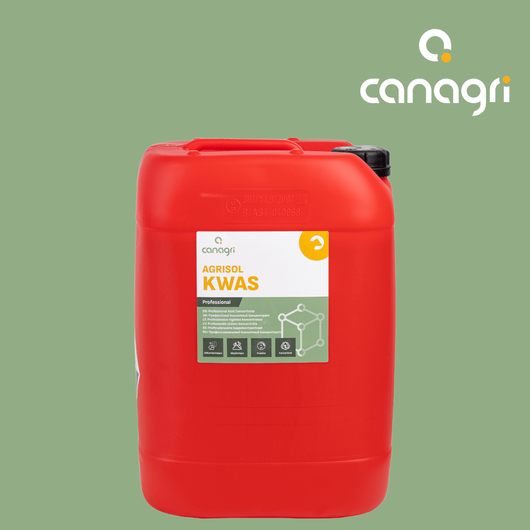 Kwaśny preparat myjący Agrisol Kwas 2.0, 24 kg, Canagri