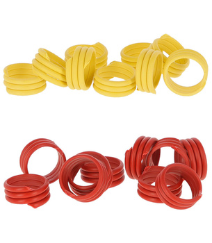 Opaska spiralna dla drobiu, 16 mm, różne kolory, 100 szt., Kerbl