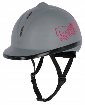 Kask jeździecki Beauty, szary 52-55 cm, Covalliero