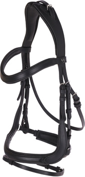 Ogłowie dla konia anatomiczne, czarny, roz. Cob, Covalliero