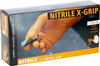 Rękawice nitrylowe Nitrile X-Grip 240 mm, rozmiar L, pomarańczowe, 50 szt., Kerbl