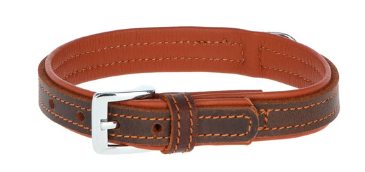 Skórzana obroża dla psa Vegas HQ, 37 – 43 cm x 20 mm, brązowa, Kerbl
