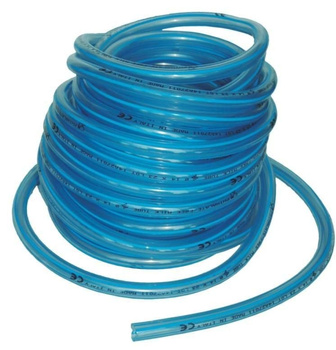 Przewód mleczny PVC, 14 x 23 mm, 1 m, 4 niebieskie paski, Spaggiari