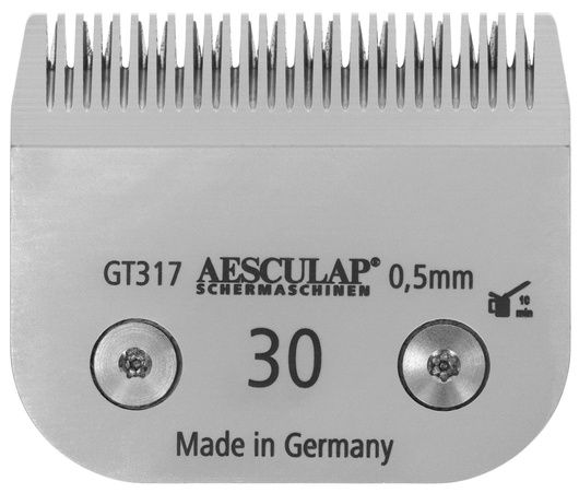 Ostrze do maszynki do strzyżenia, system SnapOn, nr 30, 0,5 mm, Aesculap