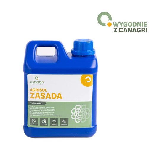 Zasadowy preparat myjąco - dezynfekujący Agrisol Zasada, 2 kg, Canagri