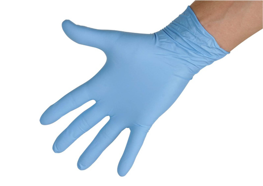 Rękawice Nitrile Classic rozmiar XXL, niebieske, 100 szt., Kerbl