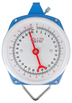 Waga zegarowa do paszy, max 25 kg, niebieska, Kerbl