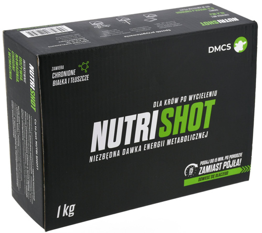 Specjalistyczny preparat energetyczny dla krów po wycieleniu Nutri Shot, 1 kg, Canagri