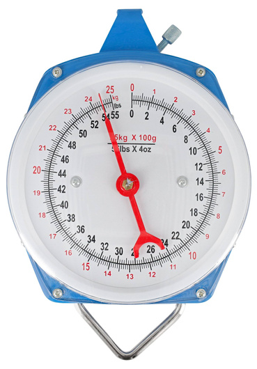 Waga zegarowa do paszy, max 25 kg, niebieska, Kerbl