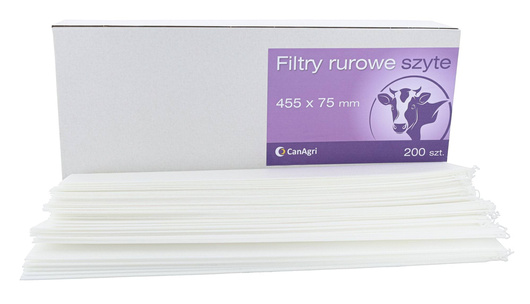 Filtr rurowy do mleka, 455 x 75 mm, 200 szt., Canagri