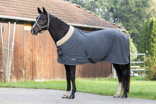 Derka polarowa dla konia RugBe Royal, grafitowy, roz. 115 cm, Covalliero
